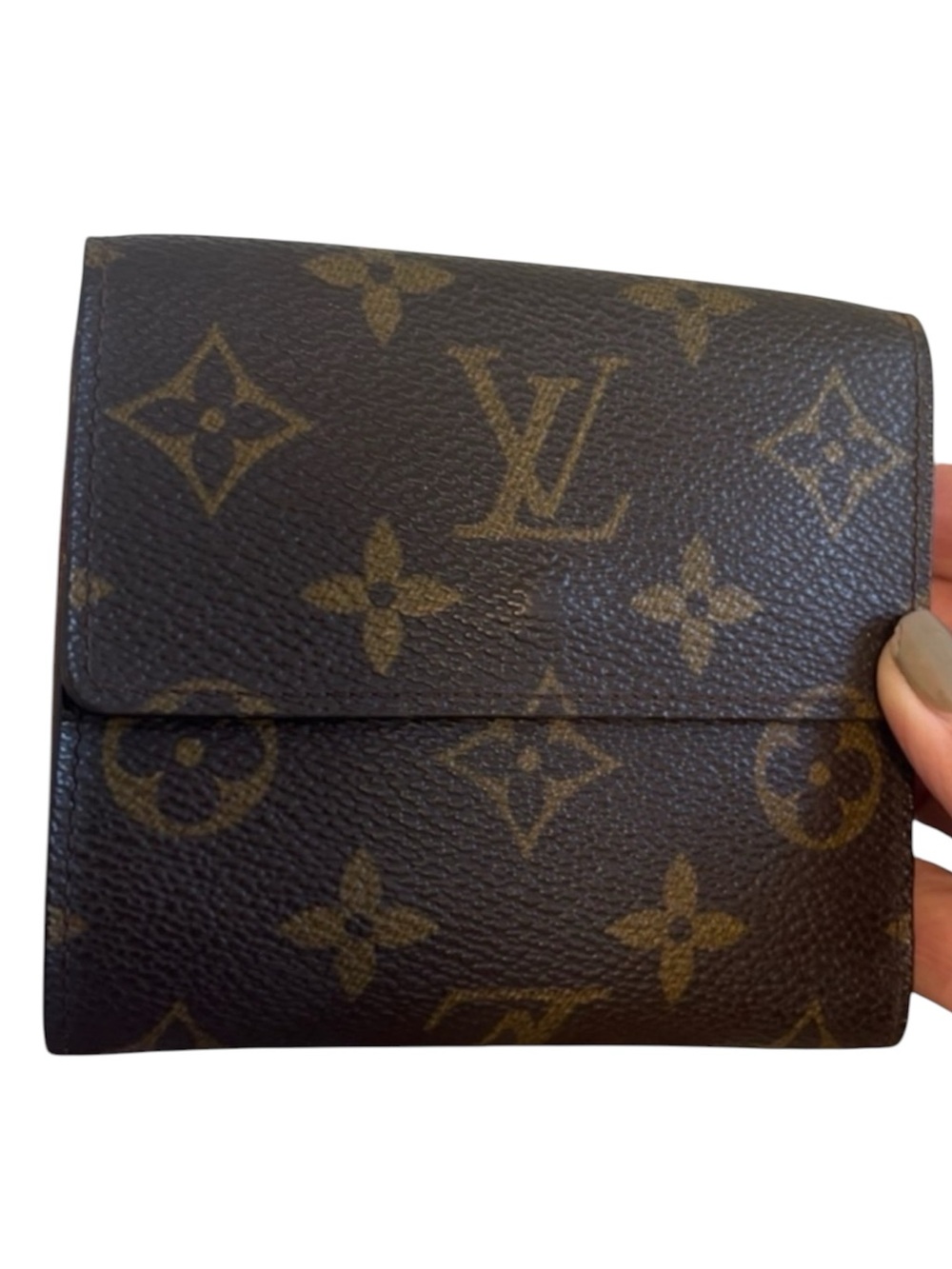 Louis Vuitton Monogram Elise Small Snap Wallet Brown LV Compact Wallet - Picture 2 of 15